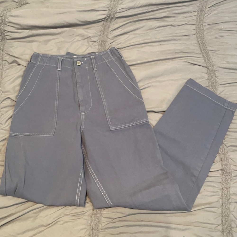 brandy melville blue cargo pants